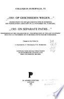 1585 [Fifteen hundred and eightyfive]. On separate paths ...