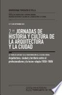 2.* Jornadas de Historia y Cultura de la Arquitectura y la Ciudad