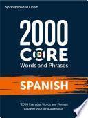 2000 Core Words and Phrases Spanish