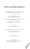 A Clinical Materia Medica