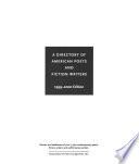 A Directory of American Poets and Fiction Writers, 1999-2000