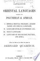 A General Catalogue of Books Offered to the Public at the Affixed Prices by Bernard Quaritch ...