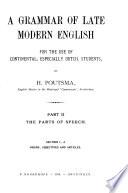 A Grammar of Late Modern English