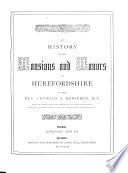 A History of the Mansions and Manors of Herefordshire. [With illustrations.]