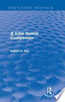 A John Donne Companion (Routledge Revivals)