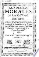Academias morales de las Musas ...
