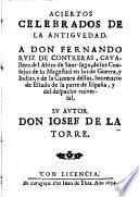 Aciertos celebrados de la antiguedad