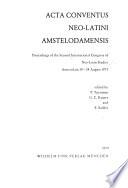 Acta Conventus Neo-Latini Amstelodamensis