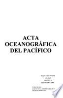 Acta oceanográfica del Pacífico