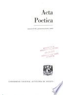 Acta poetica