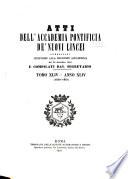 Acta Pontificiae academiae scientiarum Novi Lyncaei