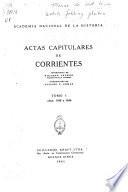 Actas capitulares de Corrientes: 1588 a 1646