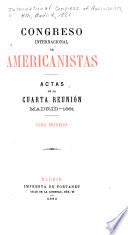 Actas de la cuarta reuninion, Madrid-1881