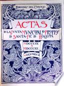 Actas de la Junta municipal de propios de Santa-Fé de Bogotá