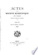 Actas de la Sociedad Científica de Chile