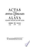 Actas de las Juntas Generales de Alava: 1546-1555
