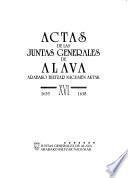 Actas de las Juntas Generales de Alava: 1635-1638