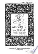 Actas del Cabildo colonial de Guayaquil: 1650-1659