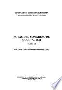Actas del Congreso de Cúcuta, 1821