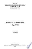 Actas del I Congreso de Historia de Andalucía, diciembre de 1976