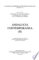 Actas del II Congreso de Historia de Andalucía, Córdoba, 1991: Andalucía contemporánea