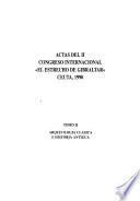 Actas del II Congreso Internacional El Estrecho de Gibraltar