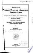 Actas del primer Congreso financiero panamericano