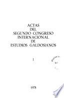 Actas del segundo Congreso Internacional de Estudios Galdosianos