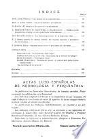 Actas luso-españolas de neurología y psiquiatría