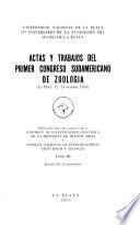Actas y trabajos del Primer Congreso Sudamericano de Zoología: Sección IV: Entomología