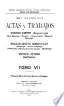 Actas y trabajos
