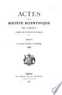 Actes de la Société scientifique du Chili