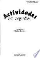 Actividades En Espanol, Grades 2-3