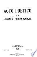 Acto poético