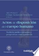 Actos de disposición del cuerpo humano