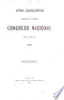 Actos legislativos del congreso