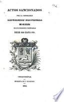 Actos sancionados por la honorable diputación provincial de Guyan en sus sesiones ordinarias desde 1833 hasta 1851