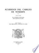 Acuerdos del Cabildo de Tenerife