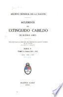 Acuerdos del extinguido Cabildo de Buenos Aires