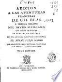 Adición a las aventuras francesas de Gil Blas o Historia galante del joven siciliano