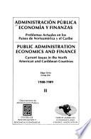 Administración pública, economía y finanzas