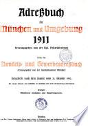 Adreßbuch für München und Umgebung