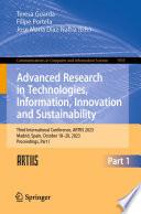 Advanced Research in Technologies, Information, Innovation and Sustainability