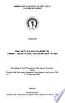 Advanced Solar Polarimetry
