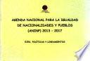 Agenda nacional para la igualdad de nacionalidades y pueblos (ANINP) 2013-2017