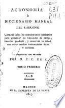 Agronomía o Diccionario manual del labrador