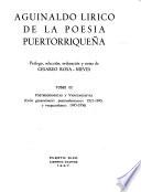 Aguinaldo lírico de la poesía puertorriqueña: Postmodernistas y vanguardistas (Ciclo generacional: postmodernismo: 1921-1945, y vanguardismo: 1945-1956)