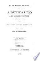 Aguinalgo á la liga protectora de la Serena