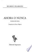 Ahora o nunca