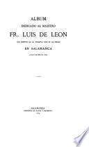 Album dedicado al maestro Fr. Luis de Leon